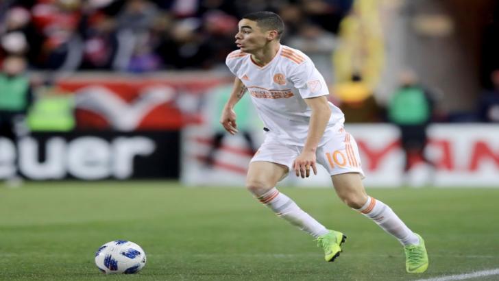 Miguel Almiron playing for Atlanta